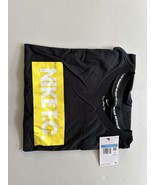 Nike Mens FC Soccer Block Logo Graphic T-Shirt in Black/Gold- Medium - $371.09 MXN