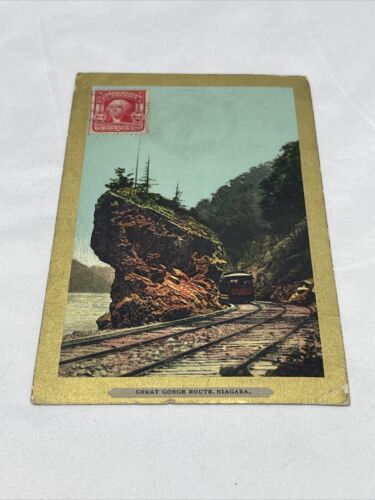 Vintage 1906 Great Gorge Route Niagara Postcard Travel Souvenir KG JD - $9.89