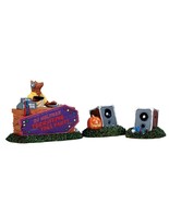 LEMAX Spooky Town Halloween Party DJ WOLFMAN 3 piece figurie  Retired 20... - $23.27