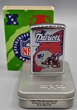 Vintage 1997 Nfl New England Patriots Chrome Zippo Lighter #453, New In Package - £37.36 GBP
