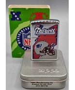 VINTAGE 1997 NFL New England PATRIOTS Chrome Zippo Lighter #453, NEW in ... - £36.75 GBP