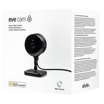 Eve Cam Apple HomeKit Smart Home Secure Indoor Camera Motion Sensor Night Vision - £80.17 GBP