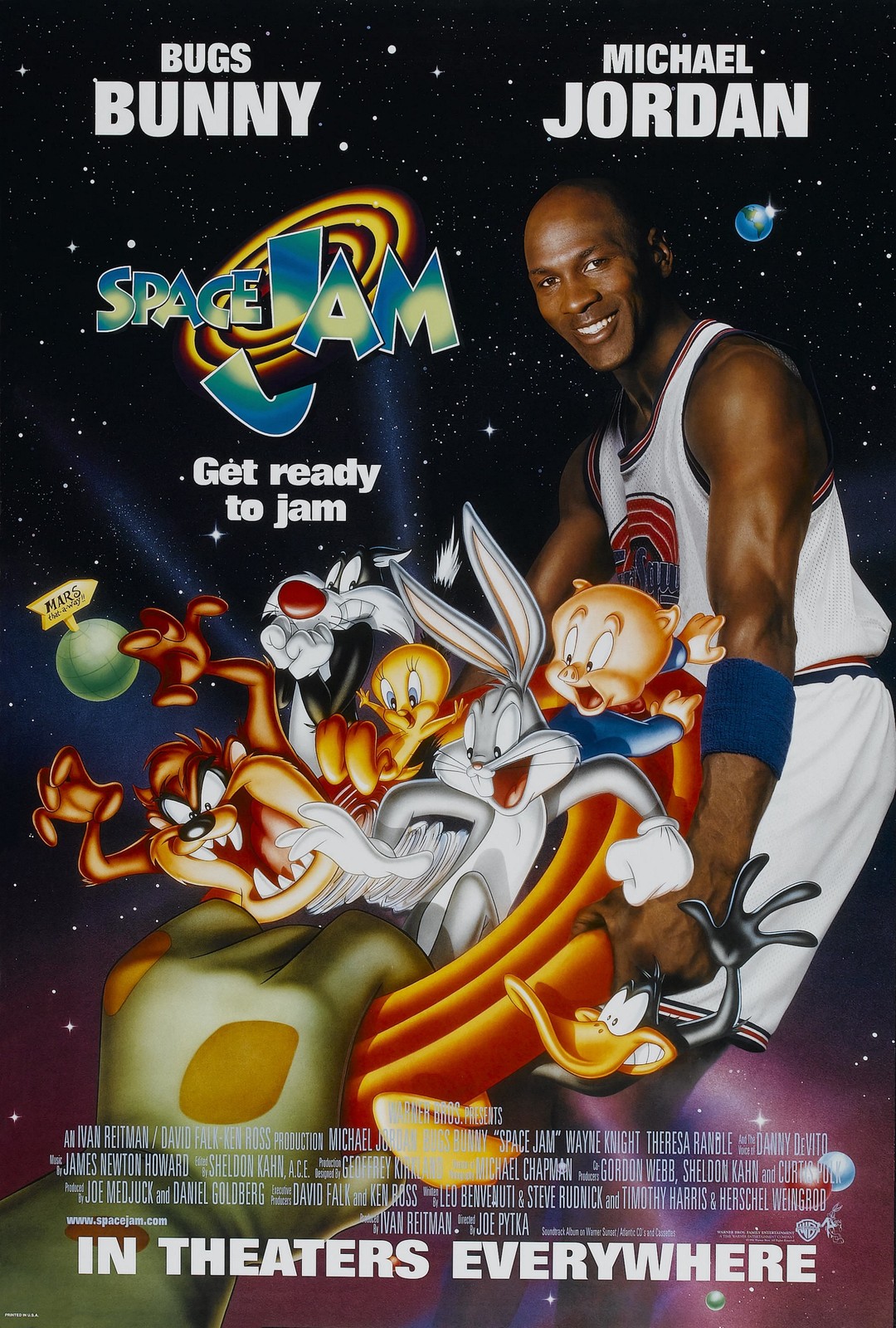 Space Jam Michael Jordan 1996 Movie Poster Art Film Print 24x36 27x40" 32x48" #2 - $10.90 - $24.90