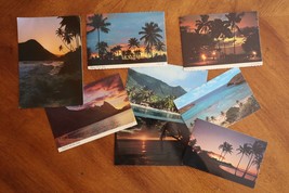 Vtg Lot 8 Hawaii Antilles Postcard Martinique Beach Sunset Kauai Bali Ha... - £7.87 GBP
