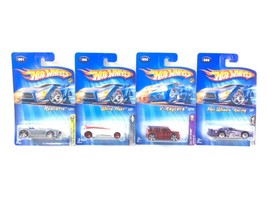 4 Hot Wheels 2004 Collectible Cars Toy Age 3+ Mattel X-Racers White Heat... - $19.80