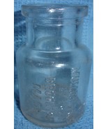 Vintage Mullen Bros 2 ½ Oz Brockton Mass Clear Bottle Empty - $4.99