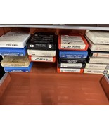 Lot of 18   8-Track Tapes Country And Jazz In 8 Track Storage Case Untested - $25.98 CAD