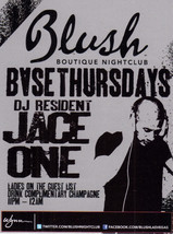 DJ JACE ONE @ BLUSH Nightclub Las Vegas Promo Card  - $1.95