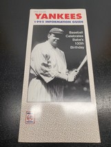 Vintage 1995 New York Yankees Information Guide - Media Guide - Babe Ruth - £10.79 GBP