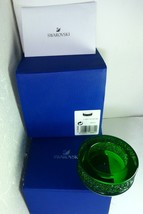 Swarovski 1 Crystal Shimmer Tea Light Candle Holder Green In Brand Box &amp;... - £216.69 GBP