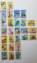 VTG 1979 Philatrex Disney Characters Postage Stamps Grenada Turks&amp;Caicos Antigua - £19.46 GBP
