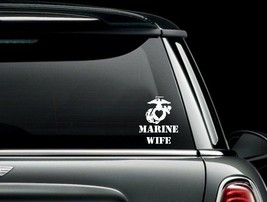 Marine Corps Heart Marine Wife USMC EGA Car Window Decal Sticker US Seller - £5.32 GBP+