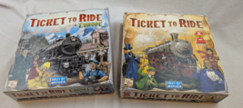 Set of 2 Ticket to Ride Board Games: USA &amp; Europe | Days of Wonder | Com... - $38.60