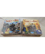 Set of 2 Ticket to Ride Board Games: USA &amp; Europe | Days of Wonder | Com... - $38.60