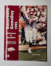 Arkansas Razorback GameDay Vs. Memphis Sept 23 1995 NCAA College Program - £17.35 GBP