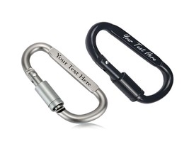 Personalized Carabiner Clip - Laser Engraved Carabiner - Custom Carabiner - $15.99