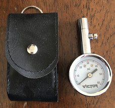 Victor Stainless Steel Regulator PSI Gauge Pressure Meter Black Case Ble... - $7.48