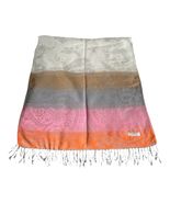 Vintage Pashmina 100 Percent Cashmere Floral Paisley Ombre Scarf with Fringe - $25.20