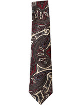 Louis USA Paisley tie Silk Blend Made In USA Necktie - £7.27 GBP