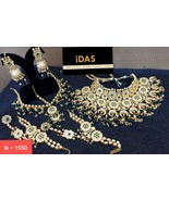 Kundan Jewelry Indian Earrings Necklace Tikka Set New Year Chokar Bridal... - £128.21 GBP