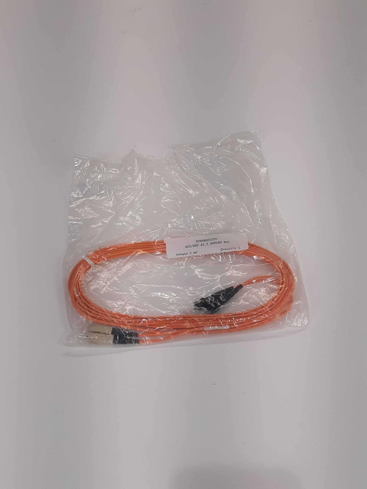 STC/STC 62.5 Duplex PVC 3 Meter (Lot of 5)  - $21.00