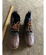 LL Bean Boot  Men&#39;s Black /Brown  Size 8 Bean Boot  made in Maine - $339.62 CAD
