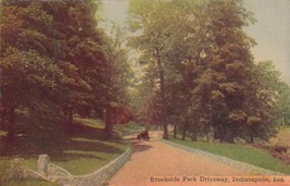 Brookside Park Driveway Indianapolis Indiana IN 1914 Postcard D26 - $2.99