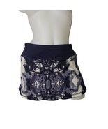 Lululemon Run Chase Me Skirt Skort Ink Blot White Deep Indigo Size 6 - $49.50