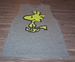 P EAN Uts Snoopy Woodstock Bird Sleeveless Tank Top T-Shirt Medium - £15.87 GBP