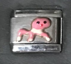Pink Octopus Enamel Wholesale Italian Charm 9MM K52 - £10.54 GBP