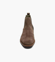 Men's Stacy Adams Gabriel Plain Toe Chelsea Boot Mushroom Suede Dressy 25625-051 image 7