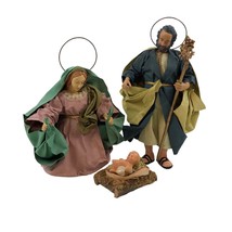 Midwest Handcrafted Holy Family Nativity Figurine Set Mary Joseph Baby Jesus - £30.81 GBP