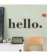 7 Pack - New Awesome Big Beautiful Hello Decal Wall Sticker - Black - £57.23 GBP
