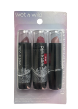 Wet n’ Wild 3-Pack Silk Finish Lipstick - £6.69 GBP