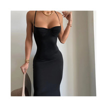 Black Bodycon Backless Dress   Spaghetti Strap Long Formal Evening Dress... - $39.99