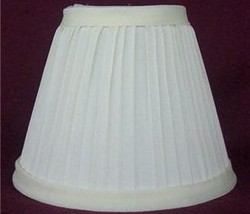 New IVORY Pleated Mini Chandelier Lamp Shade - $8.00