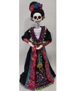 Day of the Dead Skeleton Doll La Calavera Catrina Halloween Decor 16.75&quot; - $655.86 MXN