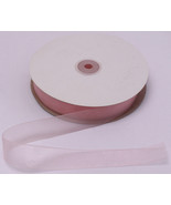 100-Yard Roll - 7/8&quot; Sheer Petal Pink Shimmery Non-Wired Nylon Ribbon M2... - €7,79 EUR