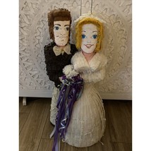 Vintage Wedding Piñata Bride &amp; Groom Entertainment Fun Game Decor Decoration 29” - $149.99