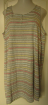 Charter Club Intimates Gray print sleeveless Nightgown Size 3X Cotton Blend - £15.72 GBP