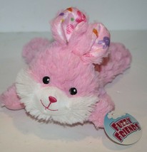 Greenbrier Fuzzy Friends Easter Bunny Rabbit 8" Pink Lying Plush Soft Toy New - $17.42
