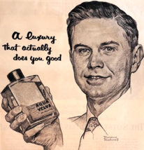 1953 Aqua Velva After Shave Advertisement Norman Rockwell Health Beauty ... - $29.99