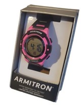 Armitron Sport Women&#39;s Digital Chronograph Resin Strap Watch Pink 45/7110NPKTC - £16.68 GBP