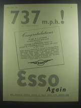 1953 Esso Petrol Ad - 737 mph! - $18.49