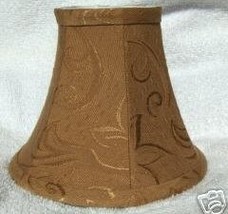 SIENNA SWIRL Browns Traditional Fabric Mini Chandelier Lamp Shade any room - £9.38 GBP