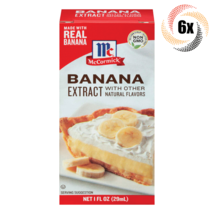 6x Packs McCormick Imitation Banana Flavor Extract | 1oz | Non Gmo Gluten Free - $38.24