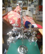 Beautiful  5 Candle Silverplate CANDELABRA CANDLE HOLDER - £47.09 GBP