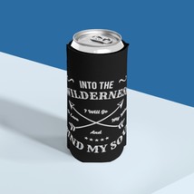 12oz Slim Can Cooler - Neoprene Insulation, Motivational Quote Print - Perfect f - £12.39 GBP