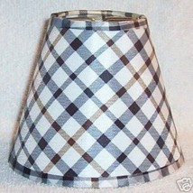 Country Plaid Fabric Chandelier Lamp Shade Multi-Color, Traditional, any room - $8.00