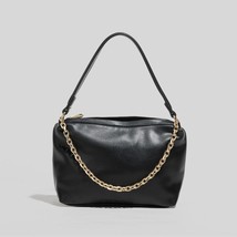New Solid Casual Women Crossbody Bags With Chain Fashion Tote Handbags Soft PU L - £37.20 GBP